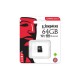 64GB microSDXC class 10 Kingston UHS-I Canvas Select (SDCS/64GB) с SD адаптером