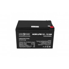 Аккумулятор LogicPower 12В 12 Ач (AGM LPM12  -12 AH)