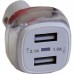 Зарядное устройство автомобильное USB car charger 2 port 2A+1A модель ES-01
