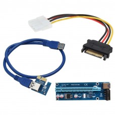 Контроллеры и переходники опт и розница Адаптер Riser Card VER006C PCI-E extender 60см USB 3.0 ⏩ megapower.space ▻▻▻ 