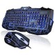 Клавиатура с мышкой игровая Keyboard, професиональная и LED подсветкой V100 проводная подсветка клавиш
