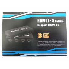 Контроллеры и переходники опт и розница Сплиттер HDMI 4Port, поддержка UHD 4K ⏩ megapower.space ▻▻▻ 